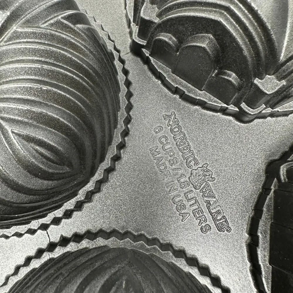 Nordic Ware 6 Cup Mini Bundtlette Baking Pan Assorted Design Variations
